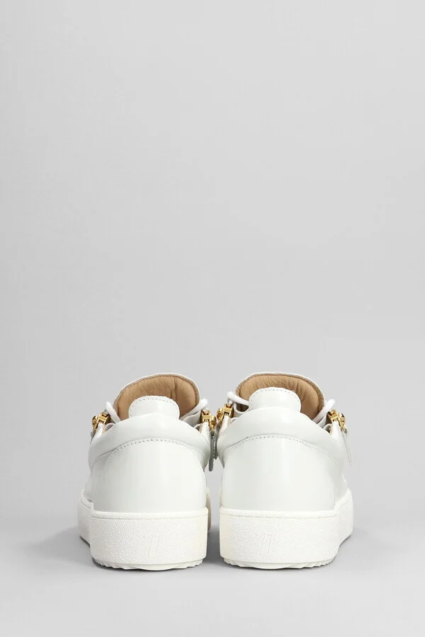 Frankie Sneakers In White Patent Leather - Image 4