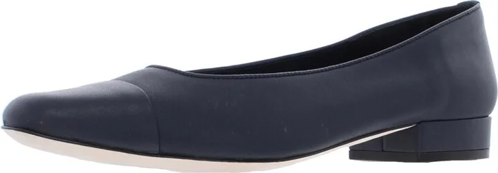 Frankie Womens Padded Insole Low Heel Dress Shoes