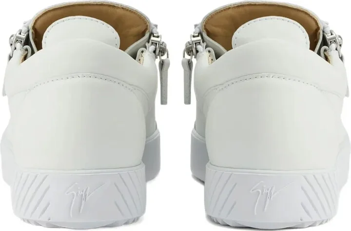 Frankie zip-detail lace-up sneakers - Image 3
