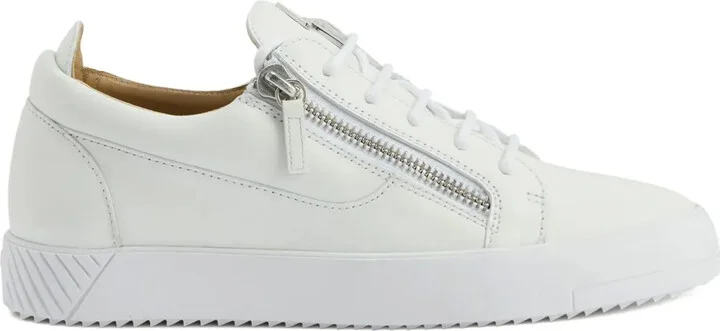 Frankie zip-detail lace-up sneakers
