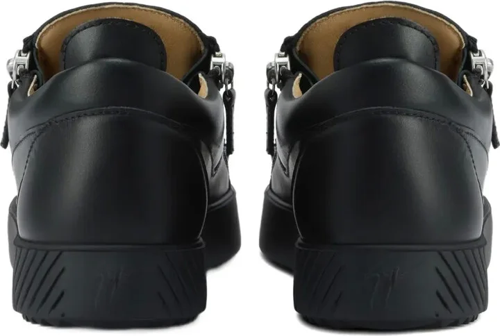 Frankie zip-detail leather sneakers - Image 3