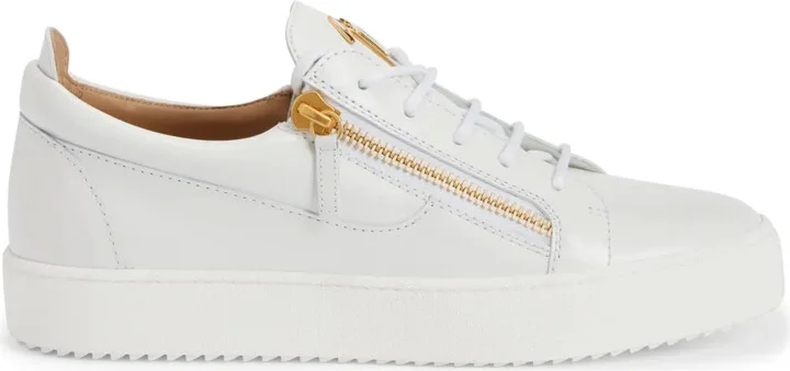 Frankie zip-detail low-top sneakers