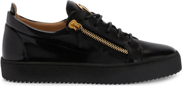 Frankie zip-detail low-top sneakers