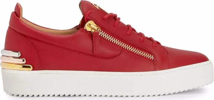 Frankie zip-detail sneakers