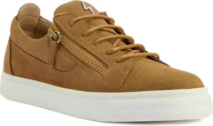 Frankie zip-fastening suede trainers - Image 2