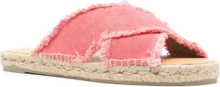 Frayed-Detailing Canvas Espadrilles - Image 2