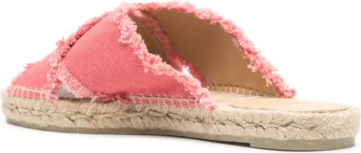 Frayed-Detailing Canvas Espadrilles - Image 3