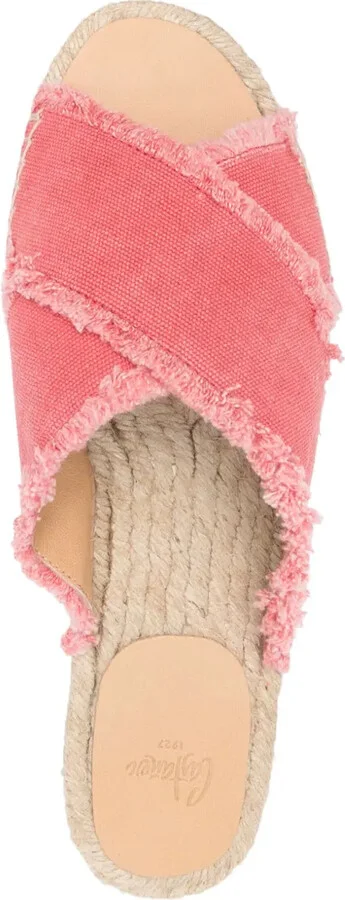 Frayed-Detailing Canvas Espadrilles - Image 4
