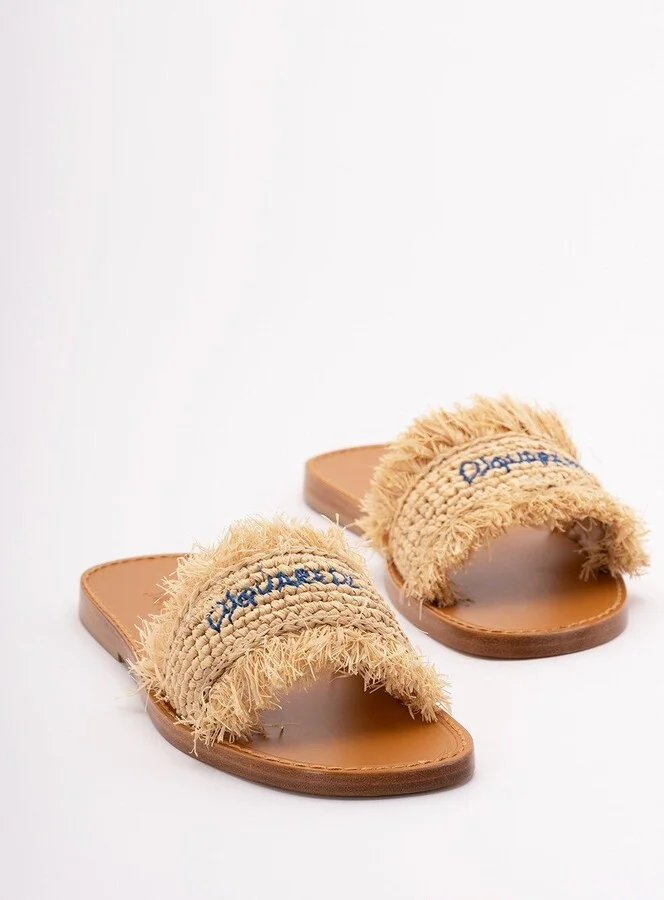 Frayed Slide Sandals - Image 4