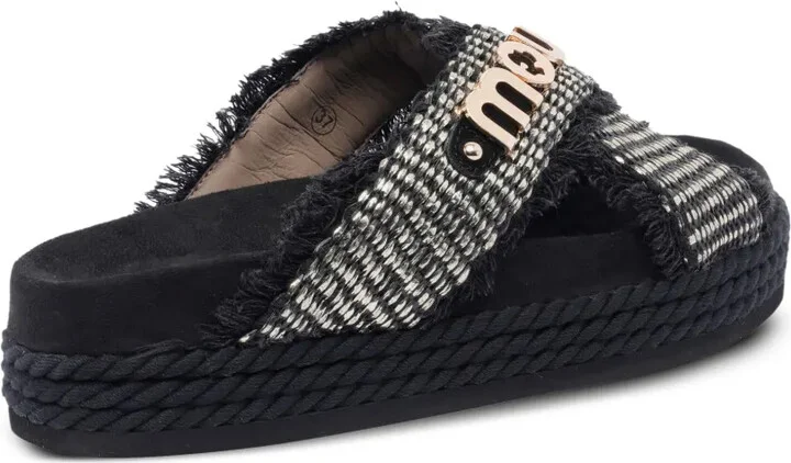 Frayed-Strap Platform Sandals - Image 3