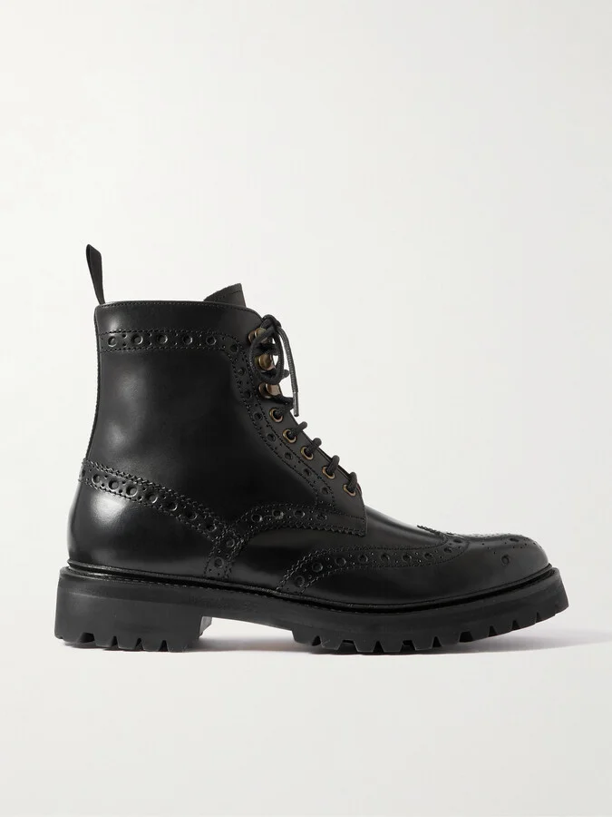 Fred Leather Brogue Boots