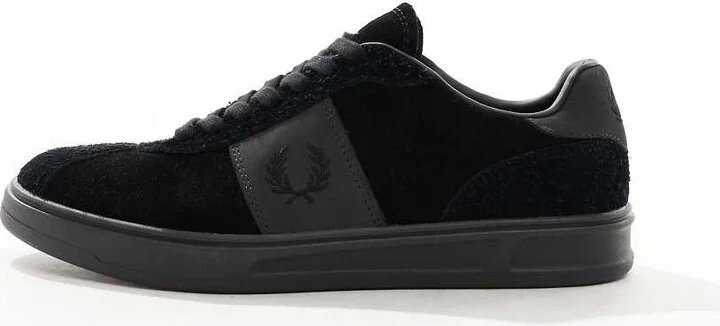 Fred Perry B4 suede sneakers in black - Image 2