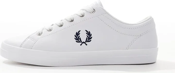 Fred Perry B7 leather sneakers in white - Image 2
