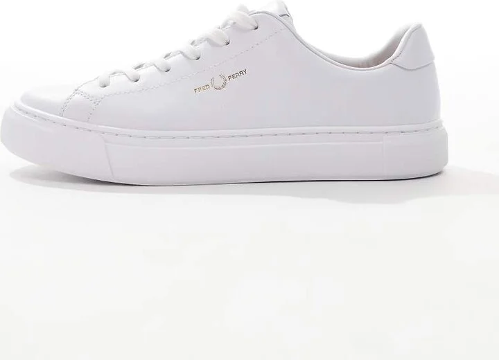 Fred Perry B71 leather sneakers in white - Image 2