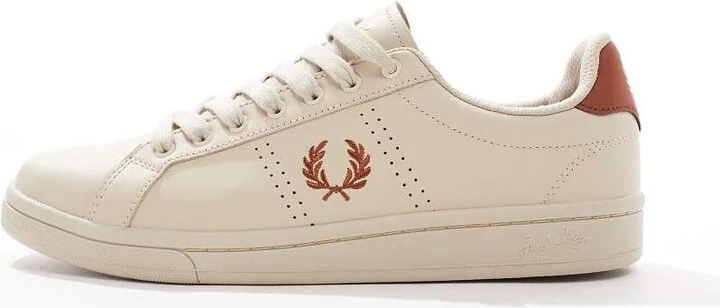 Fred Perry B721 leather sneakers in beige - Image 2