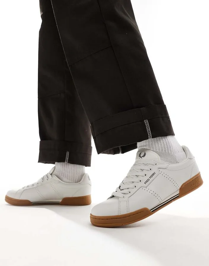 Fred Perry B722 leather sneakers in white