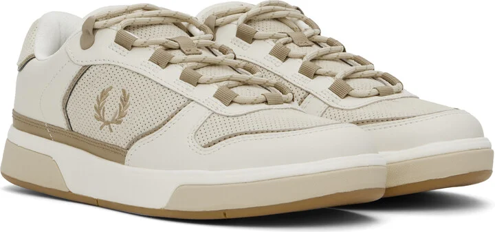 Fred Perry Beige B300 Sneakers - Image 4