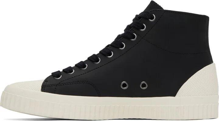 Fred Perry Black Mid Hughes Sneakers - Image 3