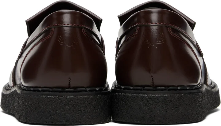 Fred Perry Burgundy George Cox Edition Tassel Loafers - Image 2
