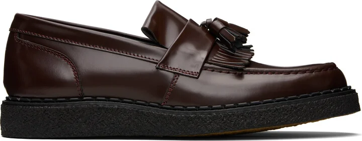 Fred Perry Burgundy George Cox Edition Tassel Loafers
