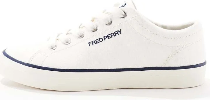 Fred Perry canvas sneakers in white - Image 2