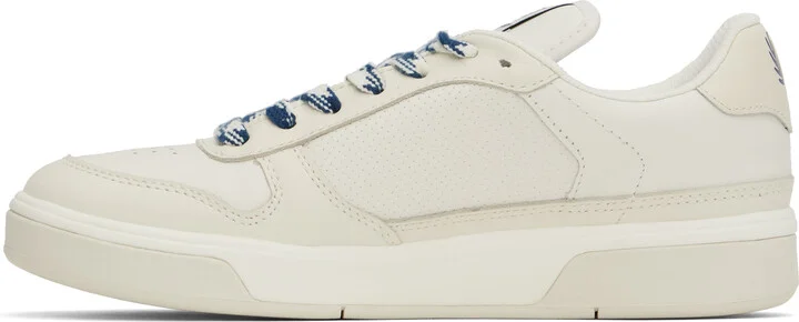 Fred Perry Off-White & Navy B300 Sneakers - Image 3