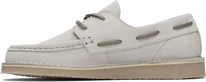 Fred Perry Taupe Meaden Suede Boat Shoes - Image 3