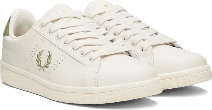 Fred Perry White B721 Leather Sneakers - Image 4