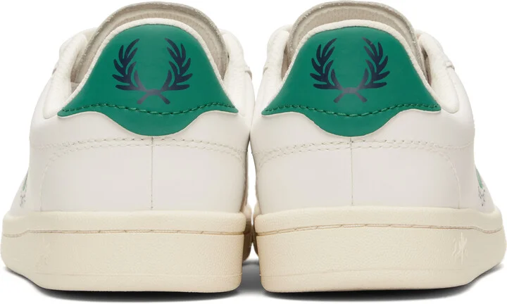 Fred Perry White B721 Leather Tennis Sneakers - Image 2