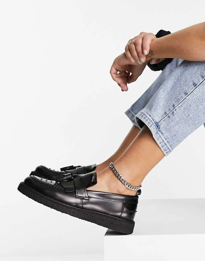 Fred Perry X George Cox Tassel Loafer Studded Leather - Image 3