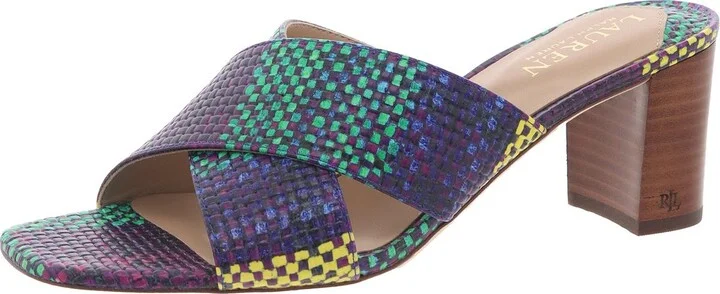 Freddi Womens Leather Dressy Slide Sandals