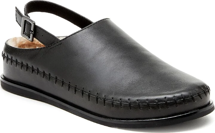 Freddy Faux Shearling Lined Slingback Flat