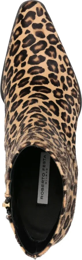Frediana leopard-print 65mm boots - Image 4