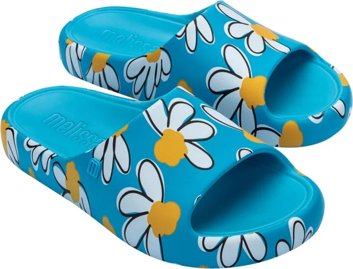 Free Floral Print Slide Sandal