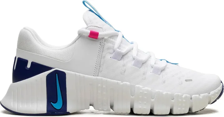 Free Metcon 5 "White/Aquarius Blue" sneakers