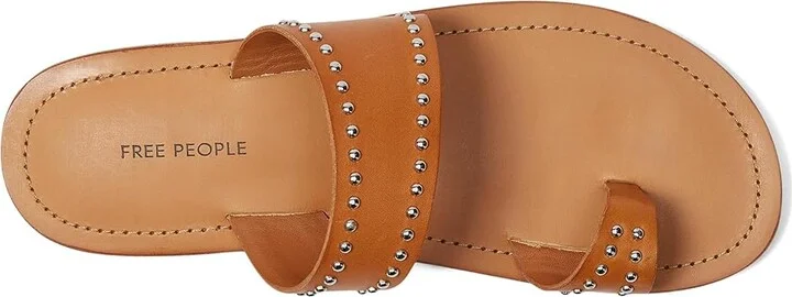 Free People Amelie Tiny Stud Sandals Women's Dress Sandals Cognac : EU 36.5 (US Women's 6.5) M, Leather - Image 2