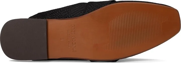Free People At Ease Embossed Loafer Women's Shoes Black Suede : EU 36.5 (US Women's 6.5) M, Leather - Image 3