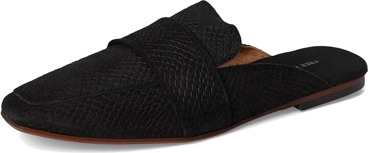 Free People At Ease Embossed Loafer Women's Shoes Black Suede : EU 36.5 (US Women's 6.5) M, Leather - Image 5