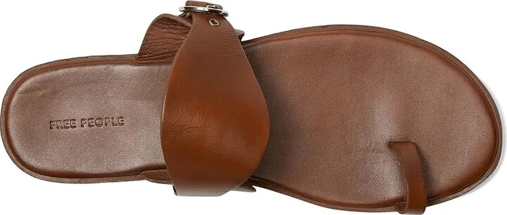 Free People Barcelona Slip On Sandal Women's Wedge Shoes Luggage Leather : EU 41 (US Women's 11) M - Image 2