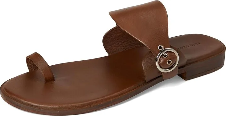 Free People Barcelona Slip On Sandal Women's Wedge Shoes Luggage Leather : EU 41 (US Women's 11) M - Image 5