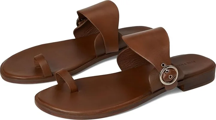 Free People Barcelona Slip On Sandal Women's Wedge Shoes Luggage Leather : EU 41 (US Women's 11) M