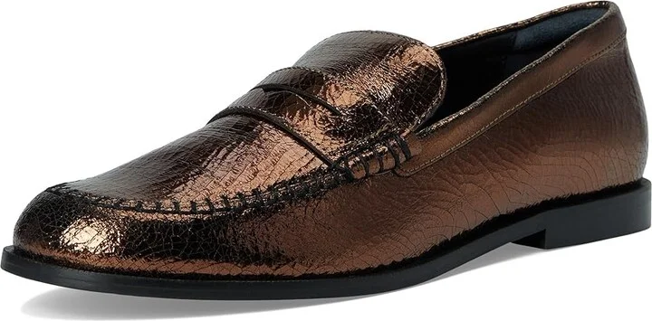 Free People Blanket Stitch Loafers Women's Shoes Pale Pewter Leather : EU 39 (US Women's 9) M, Leather/Rubber - Image 11