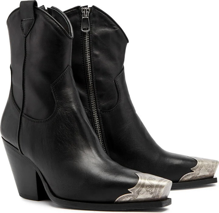 Free People Brayden Leather Cowboy Boots - Image 6