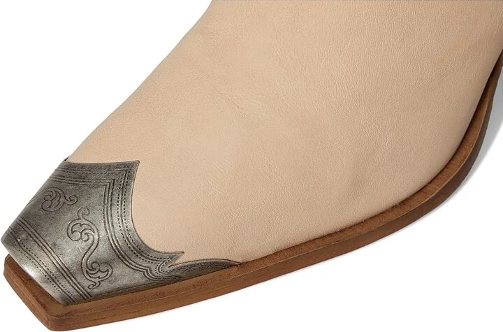 Free People Brayden Western Boots Women's Shoes Peach : EU 36 (US Women's 6) M, Leather - Image 2