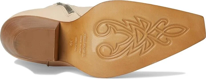 Free People Brayden Western Boots Women's Shoes Peach : EU 36 (US Women's 6) M, Leather - Image 3