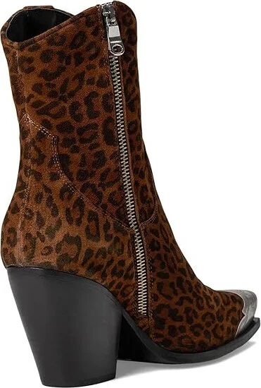 Free People Brayden Western Boots Women's Shoes Peach : EU 36 (US Women's 6) M, Leather - Image 10