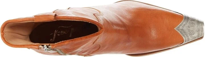 Free People Brayden Western Boots Women's Shoes Taupe : EU 38.5 (US Women's 8.5) M, Leather - Image 2