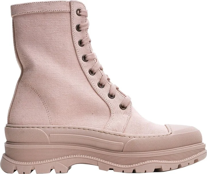 Free People Camp Out Canvas Lace Up Boot - Women's
