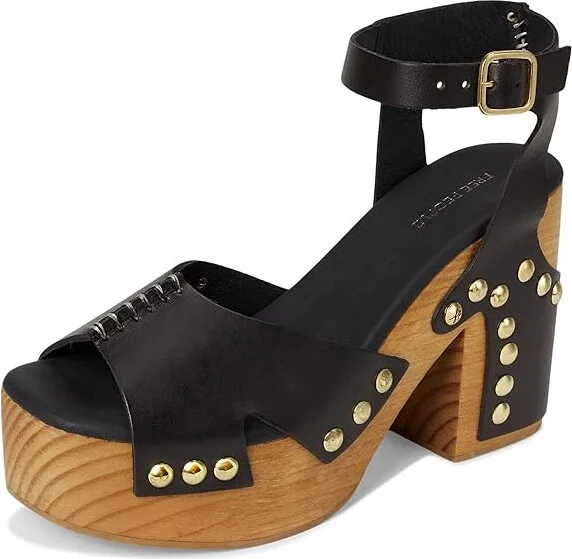 Free People Cecily Clog Women's Shoes Black : EU 41 (US Women's 11) M, Leather - Image 5