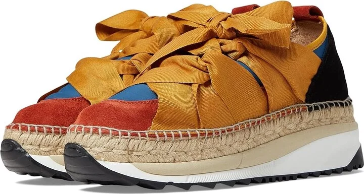 Free People Chapmin Espadrille Sneaker Women's Shoes Rust : EU 36 (US Women's 6) M, Textile/Suede